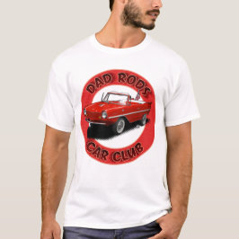 Dad Rods Car Club Red Bel Amphibious Car T-Shirt