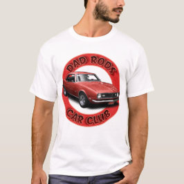 Dad Rods Car Club Red Camaro T-Shirt