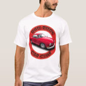 Dad Rods Car Club Red Ghia Car T-Shirt (Vorderseite)