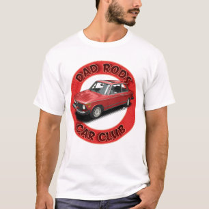 Dad Rods Car Club Rot 2001 Auto T-Shirt