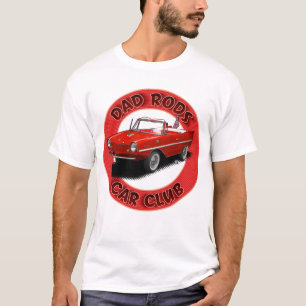 Dad Rods Car Club Rotes Amphibienauto T-Shirt