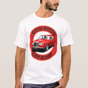Dad Rods Car Club Rotes Rollendes Königliches T-Sh T-Shirt