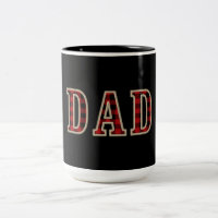 DAD Rustikal Rot Schwarz Büffel Karo Quadrate