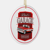 Dad’s Classic Garage Truck Keramik Ornament (Rechts)