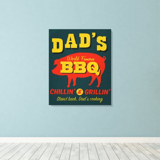 Dad’s Cooking Leinwanddruck (Insitu (Holzboden))