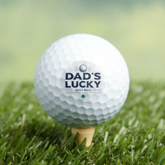 Dad’s Lucky Golf Ball Modern Golf Art (Insitu T-Shirt)