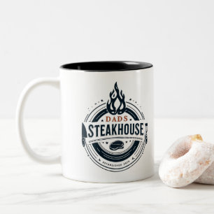 Dad’s Steakhouse Vatertag Zweifarbige Tasse
