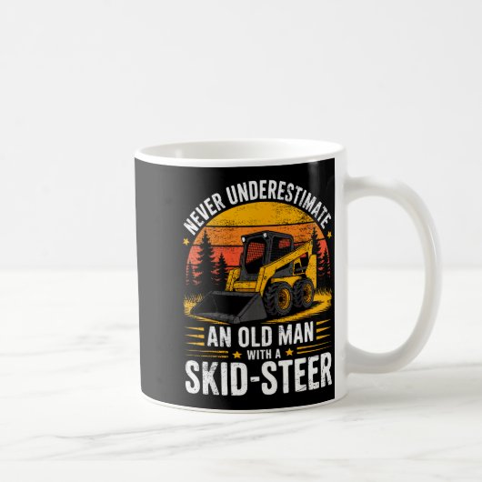 Dad Skid Steer Operator Father Construction Heavy Kaffeetasse (Rechts)