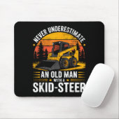 Dad Skid Steer Operator Father Construction Heavy Mousepad (Mit Mouse)