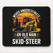 Dad Skid Steer Operator Father Construction Heavy Mousepad (Vorne)