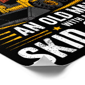 Dad Skid Steer Operator Father Construction Heavy  Poster (Ecke)