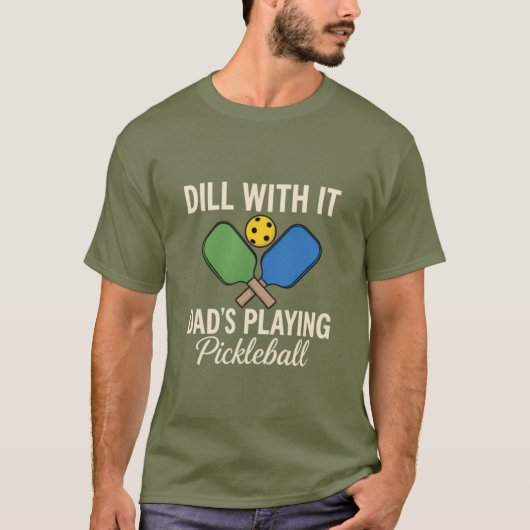 Dad spielt Pickleball T-Shirt (Vorderseite)
