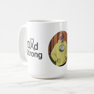 Dad Strong Krebsbewusstsein Tasse – Inspirierend G