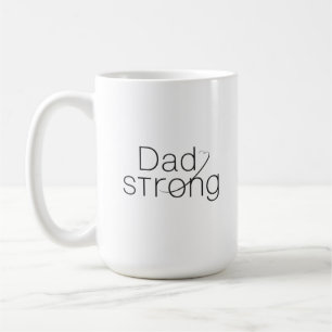 Dad Strong Krebsbewusstsein Tasse – Inspirierend G