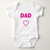 Dad T-shirt Baby Strampler (Vorderseite)