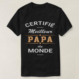 Dad-T-Shirt "zertifiziert bester Dad der Welt" T-Shirt