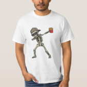 dad tax Dabbing Skeleton French Fries for dads T-Shirt (Vorderseite)