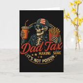 Dad Tax Funny Father's Day & 4th Of July Karte (Gelbe Blume)