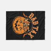 Dad Tax Halloween Trick Or Treat Candy Pumpkin Dad Fleecedecke (Vorderseite (Horizontal))