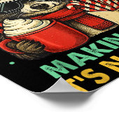 Dad Tax Making Sure It's Not Ison Raccoon Christma Poster (Ecke)