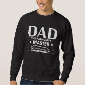 Dad The Harmonica Master Fathers Day Sweatshirt (Vorderseite)