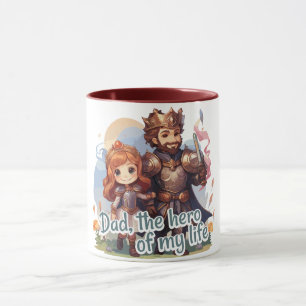 Dad, the hero of my life tasse