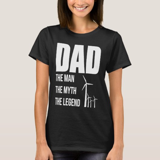 Dad The Man The Myth The Legend Papa Fathers Day T-Shirt (Vorderseite)