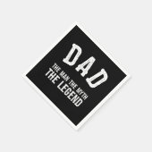 Dad The Man The Myth The Legend Serviette (Ecke)