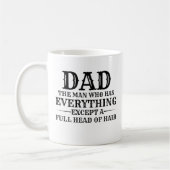 Dad The Man Who Has Everything Except A Full Head  Kaffeetasse (Links)
