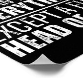 Dad The Man Who Has Everything Except A Full Head  Poster (Ecke)