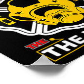 Dad The Myth Legend Fireman Gift Proud Firefighter Poster (Ecke)