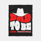 Dad To Be 2026 Dad Loading Funny New Dad Fleecedecke (Vorderseite)