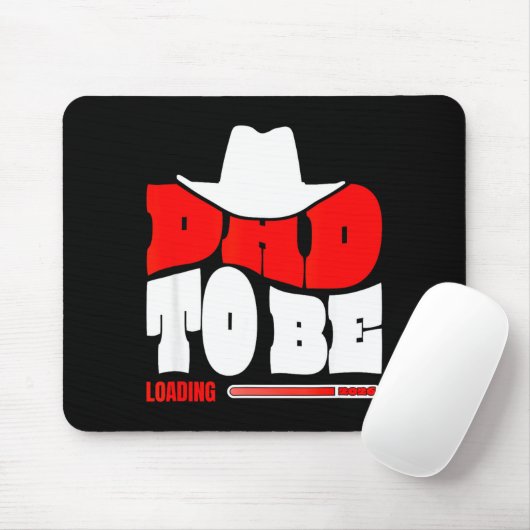 Dad To Be 2026 Dad Loading Funny New Dad  Mousepad (Mit Mouse)