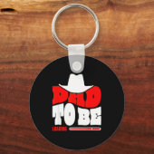 Dad To Be 2026 Dad Loading Funny New Dad  Schlüsselanhänger (Vorderseite)