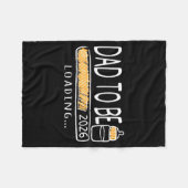 Dad To Be 2026 Loading Pregnancy Announcement New Fleecedecke (Vorderseite (Horizontal))