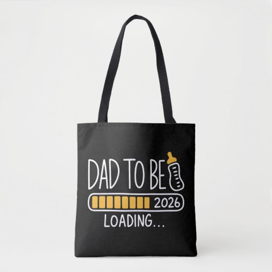 Dad To Be 2026 Promoted to Daddy New Father Tasche (Vorderseite)