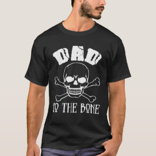 Dad To The Bone T-Shirt Lustiger Totenkopf-Geschen
