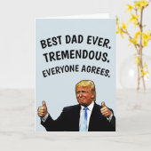 DAD TRUMP BIRTHDAY CARD KARTE (Gelbe Blume)