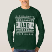 Dad Ugly Christmas Sweater T-Shirt (Vorderseite)