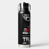Dad und Trucker Trinkflasche (Vorderseite)