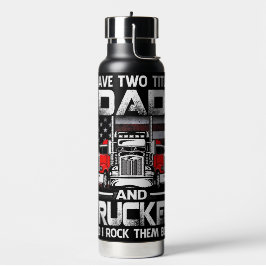 Dad und Trucker Trinkflasche