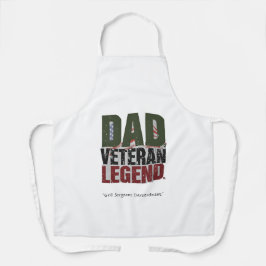 Dad Veteran Legend Apron – BBQ Hero Gift Schürze