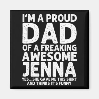 Dad von Jenna Geschenk Vatertag Lustig Personalisi Magnet