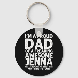 Dad von Jenna Geschenk Vatertag Lustig Personalisi Schlüsselanhänger