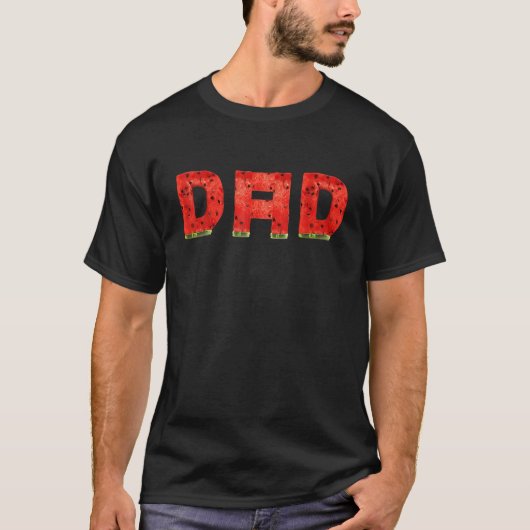 Dad Watermelon Summer Melon Fruit Cool T-Shirt (Vorderseite)