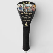 Dad We Love You 3 Photo Collage Golf Headcover (Vorderseite)
