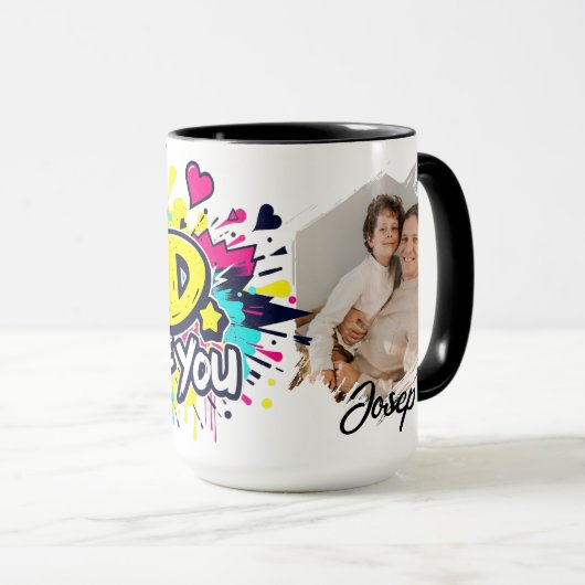 Dad, We Love You — Urban Graffiti Tribute Tasse (VorderseiteRechts)