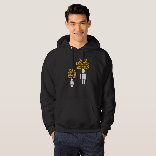 Dad What Are Clouds Made Of  Data Admin Present Hoodie (Vorne ganz)
