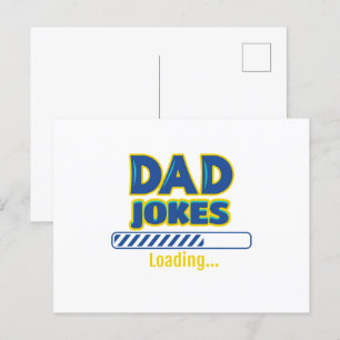 Dad-Witze werden geladen Postkarte