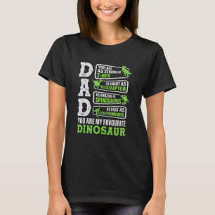 Dad You Are My Favorite Dinosaur Retro Dinosaur Da T-Shirt